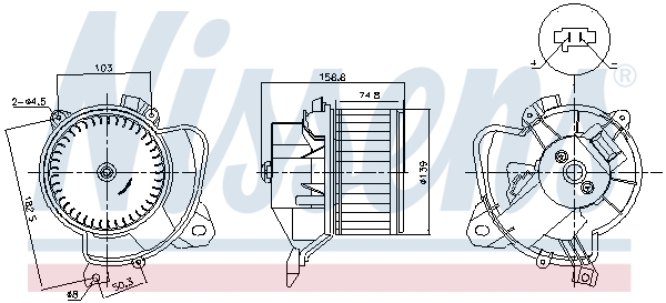 Nissens Kachelventilator 87574