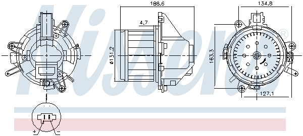 Nissens Kachelventilator 87596