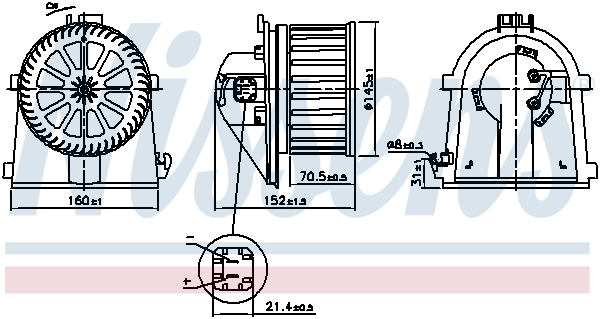 Nissens Kachelventilator 87598