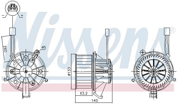 Nissens Kachelventilator 87612