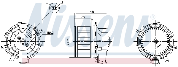 Nissens Kachelventilator 87622