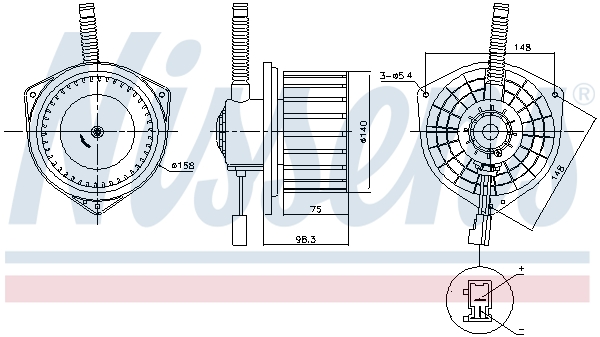 Nissens Kachelventilator 87753