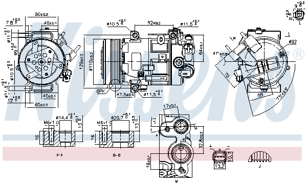 Nissens Airco compressor 890420