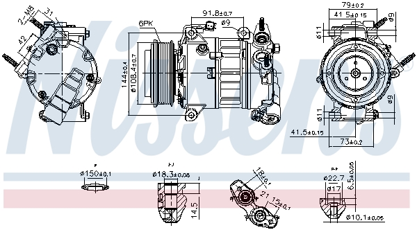 Nissens Airco compressor 890589
