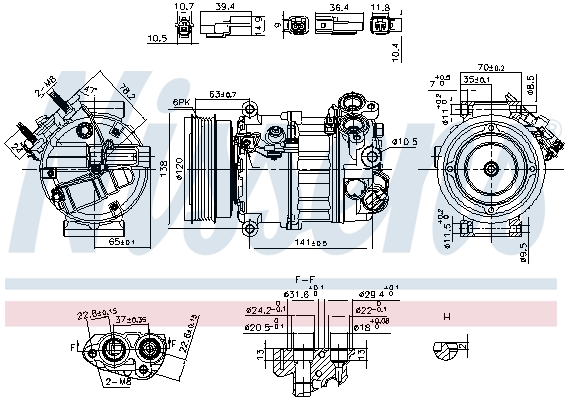 Nissens Airco compressor 890593