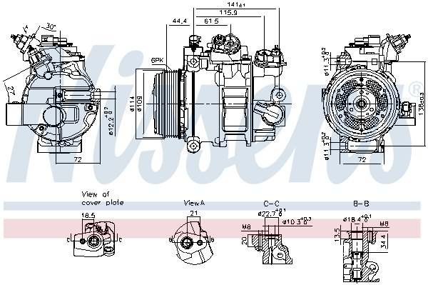 Nissens Airco compressor 890793