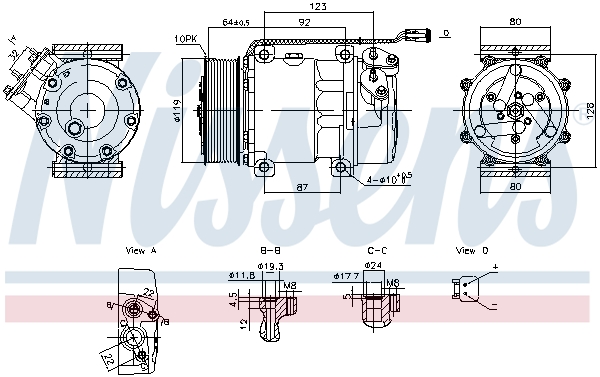 Nissens Airco compressor 890945