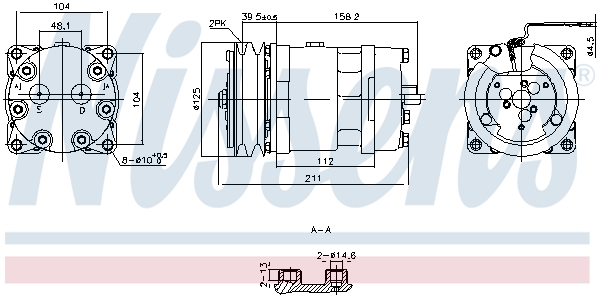 Nissens Airco compressor 891000