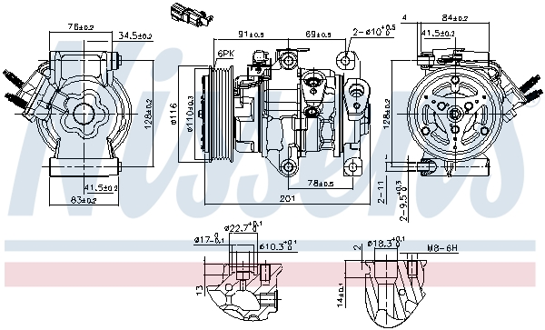 Nissens Airco compressor 891007