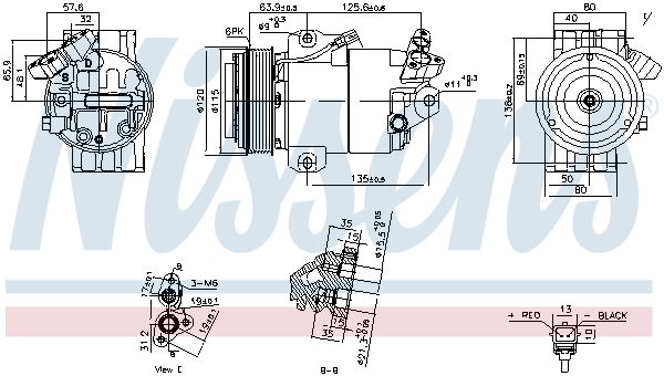 Nissens Airco compressor 891012