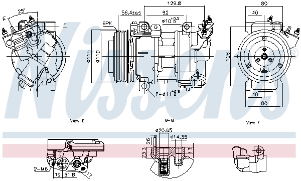 Nissens Airco compressor 891016