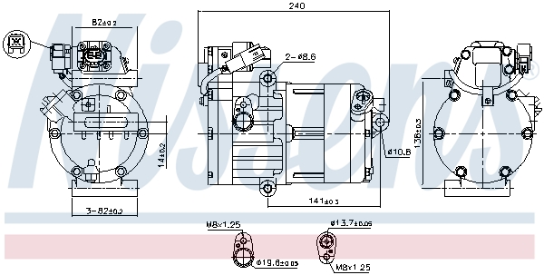 Nissens Airco compressor 891023