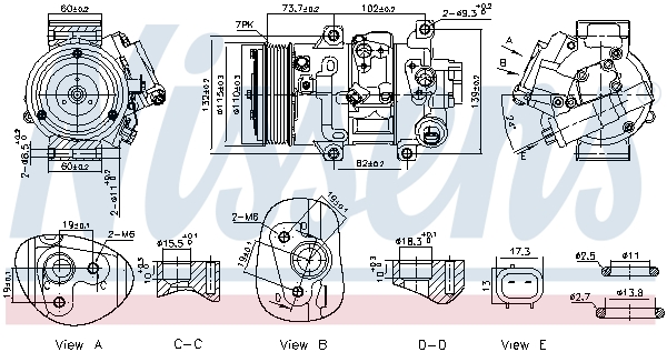 Nissens Airco compressor 891069