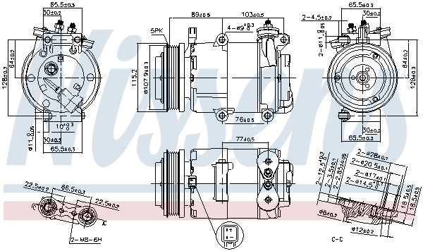 Nissens Airco compressor 89383