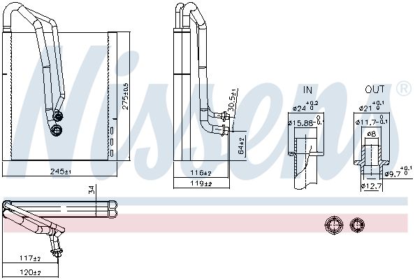 Nissens Airco verdamper 92305