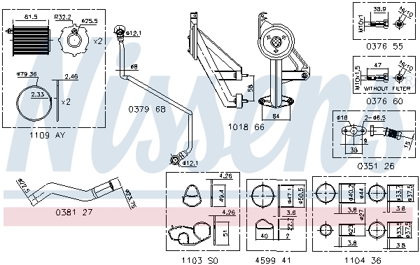 Nissens Turbolader montageset 9300910