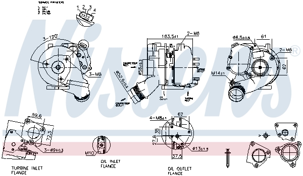 Nissens Turbolader 93280