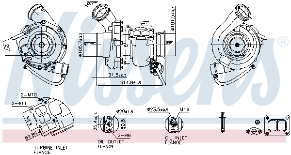 Nissens Turbolader 93339