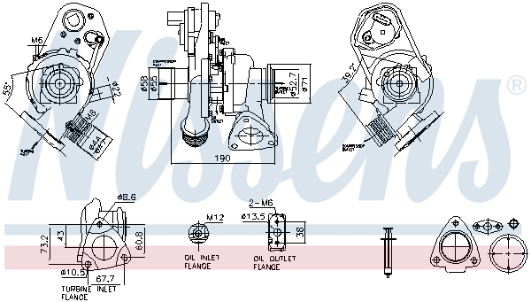 Nissens Turbolader 93486