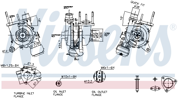 Nissens Turbolader 93551