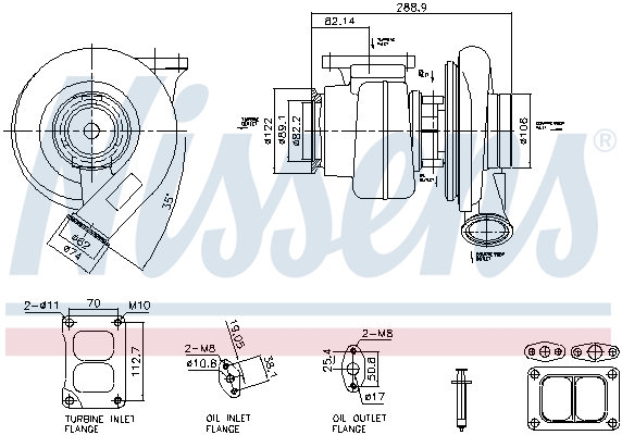 Nissens Turbolader 93584