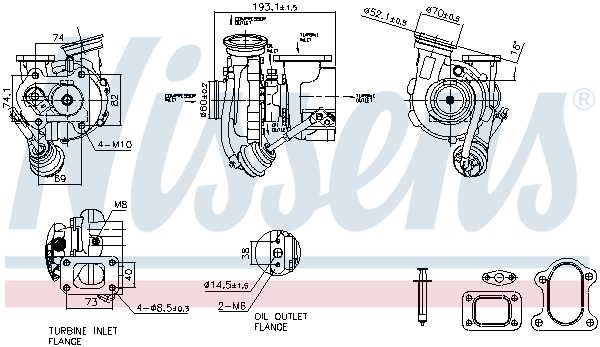 Nissens Turbolader 93600