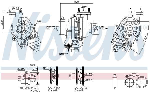 Nissens Turbolader 93607