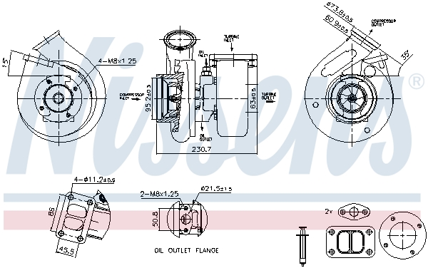 Nissens Turbolader 93663