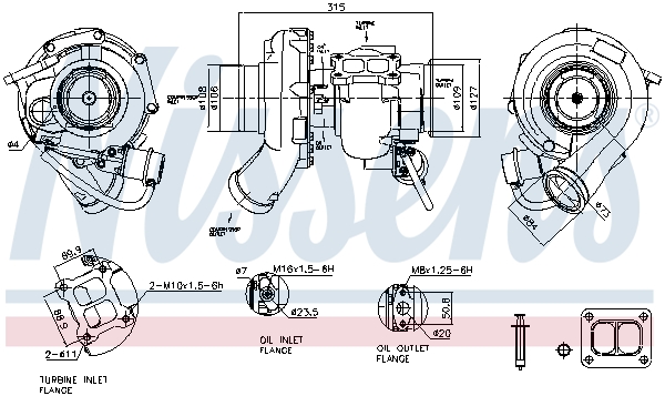 Nissens Turbolader 93677