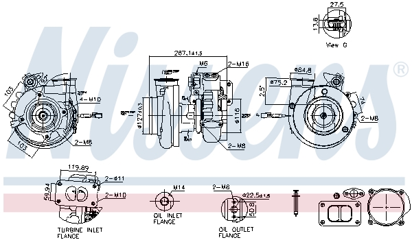 Nissens Turbolader 93701