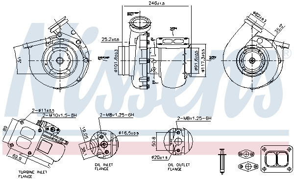 Nissens Turbolader 93712