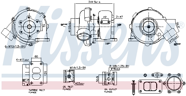 Nissens Turbolader 93713