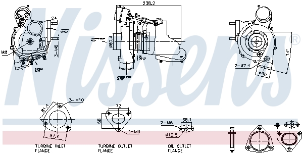 Nissens Turbolader 93730