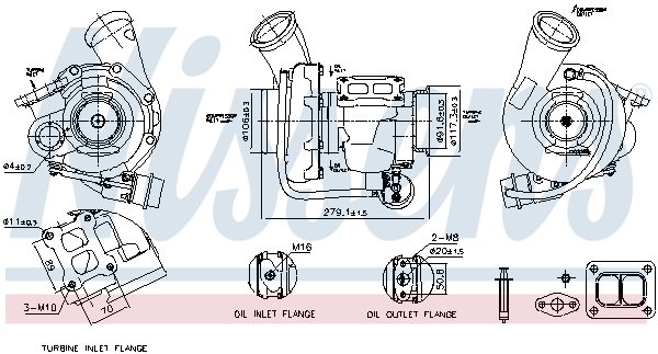 Nissens Turbolader 93762