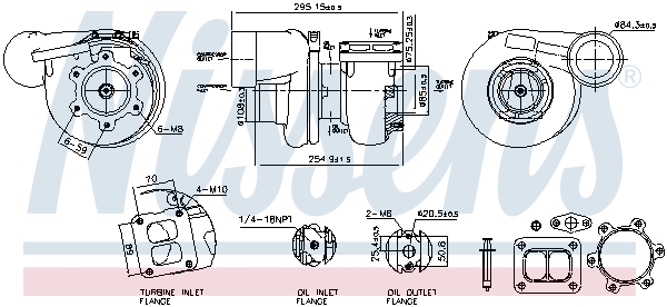 Nissens Turbolader 93791