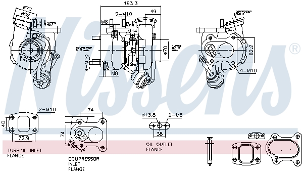 Nissens Turbolader 93829