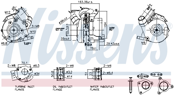 Nissens Turbolader 93830