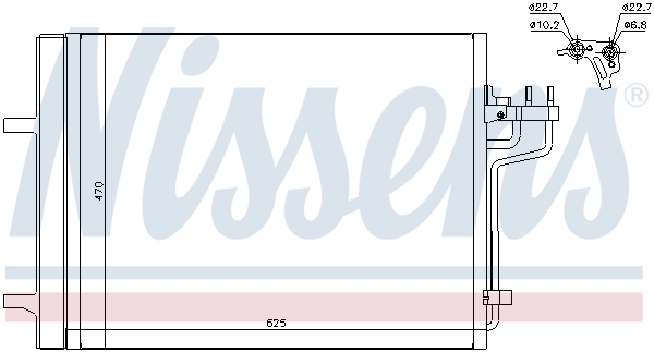 Nissens Airco condensor 940223