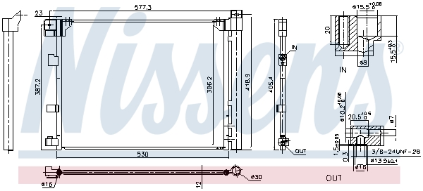 Nissens Airco condensor 940850