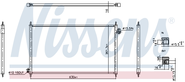 Nissens Airco condensor 940917