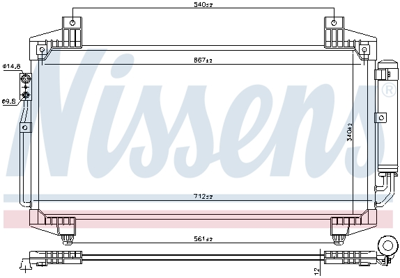 Nissens Airco condensor 940936