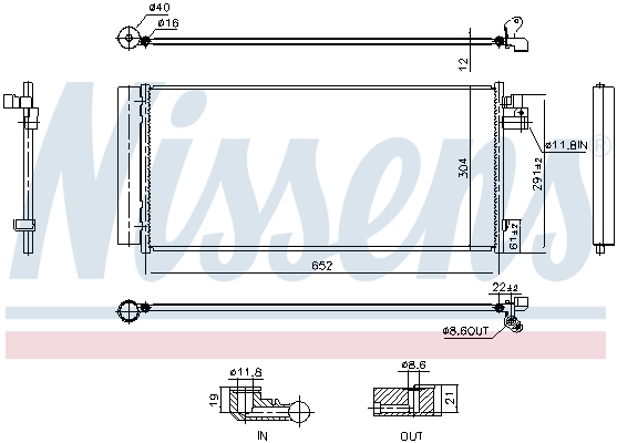 Nissens Airco condensor 941242