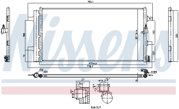 Nissens Airco condensor 941261