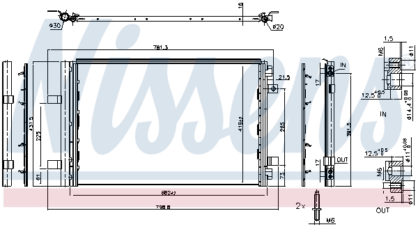 Nissens Airco condensor 941283