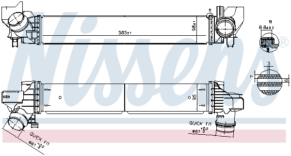 Nissens Interkoeler 961269