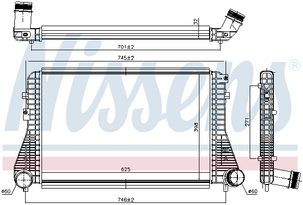 Nissens Interkoeler 96234