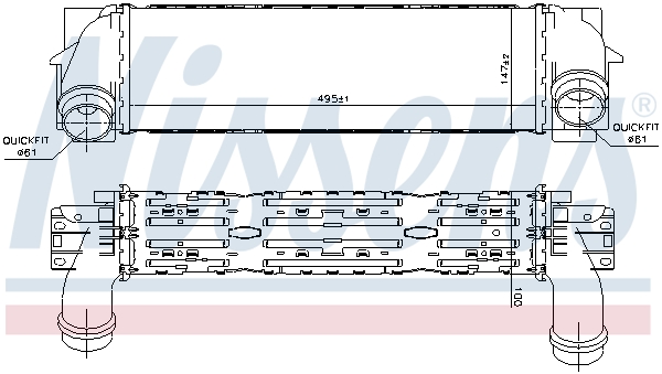 Nissens Interkoeler 96439