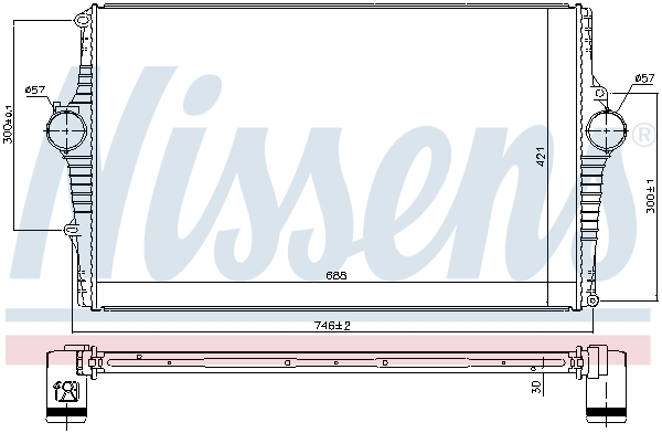 Nissens Interkoeler 969002