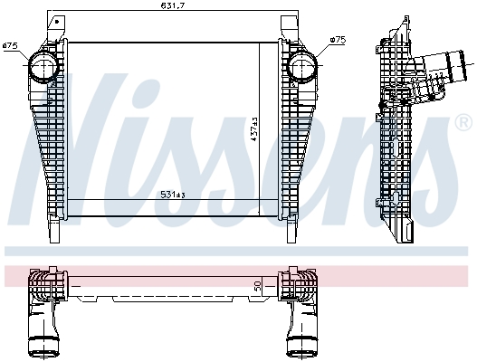 Nissens Interkoeler 97064