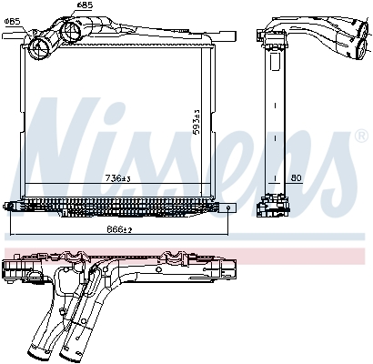 Nissens Interkoeler 97069